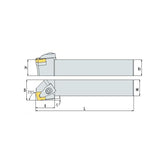 ACKN  R/L Turning tool holder A A - Makotools Industrial Supply Tools for Metal Cutting